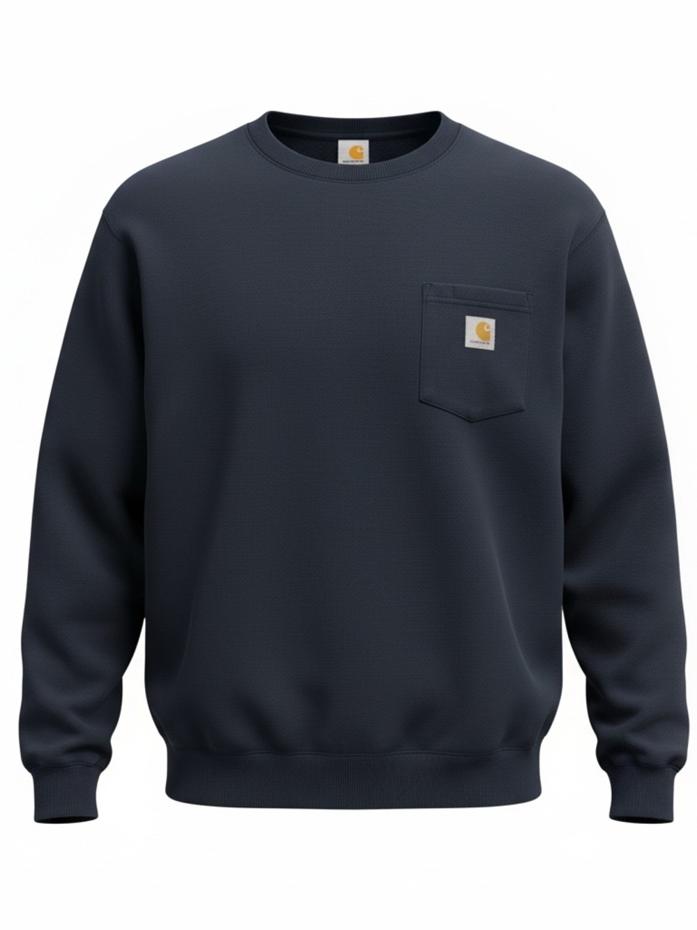 Carhartt Men’s Dark Navy Crewneck Pocket Sweatshirt